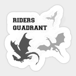 Riders Quadrant Fourth Wing Book Dragons Violet Sorrengail Sticker